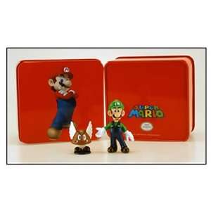  Super Mario Figure Tins Luigi & Paragoomba Toys & Games