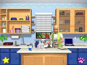 Barbie Pet Rescue PC CD tend pets in Care Center game  