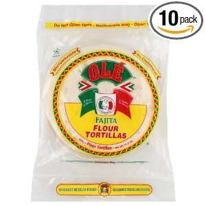 Ole Mexican Tortillas, Flour, Fajita, 6 in., 10 ounces (Pack of10)