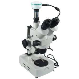  Stereo Microscope Zoom 3.5x~45x + 2.0MP USB Digital Camera 