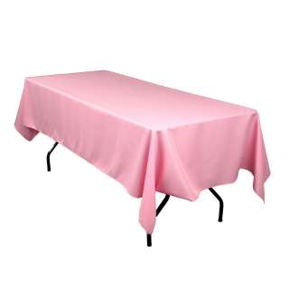 60 x 126 in. Polyester Tablecloth Wedding tradeshow Kitchen shower 