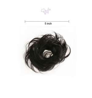 FUNNYWIG★ EDGE PONYTAIL HAIR BUN WIG/WIGS FASHION 4Colors  
