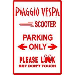  PIAGGIO VESPA PARKING motorcycle race sign