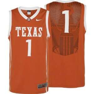  Longhorns Nike Orange Replica Basketball Jersey