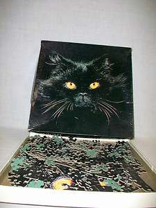 1977 Hallmark Springbok Jigsaw Puzzle Midnight Magic Black Cat  