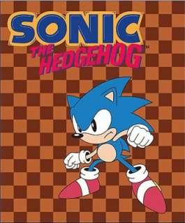 Sonic The Hedgehog Fleece Throw Blanket Afghan  