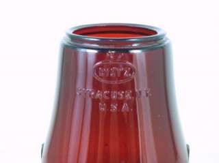 Vintage Red Dietz Oil Lamp Lantern Fitzall Chimney Shade  