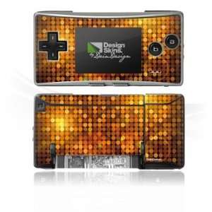  Design Skins for Nintendo Gameboy Micro   Pailettendisco orange 