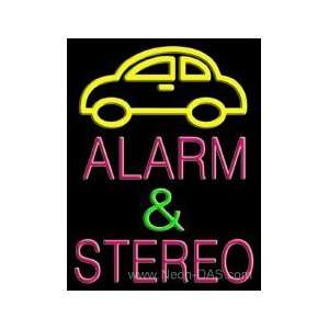  Auto Alarm Stereo Outdoor Neon Sign 31 x 24