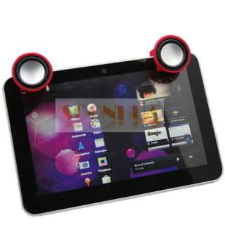   5mm Silicone Portable Speaker Samsung Galaxy Tab 10.1 P7510 P7500 Red