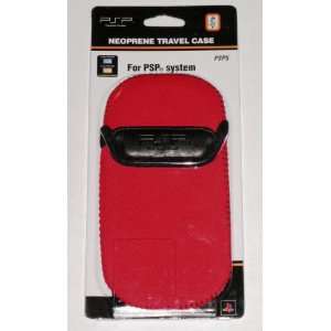   Neoprene Travel Case for PSP Playstation Portable Red Video Games