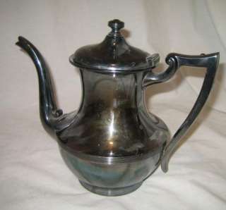 POOLE Silver Co coffee tea pot server #2955 VINTAGE  