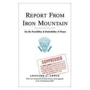 Report From Iron Mountain Publisher Free Press Leonard C. Lewin 
