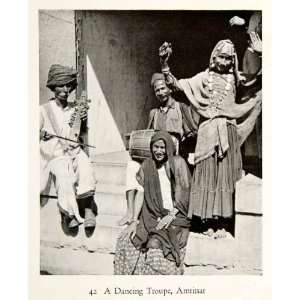  1938 Print Dancing Troupe Amritsar India Costume Punjab 