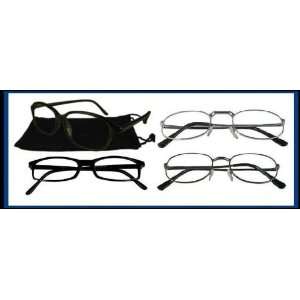  Reading Glasses Wholesale 2 Readers Black Plastic Assorted 