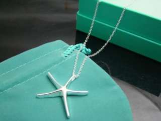 N167 SILVER PLATED Starfish PENDANT NECKLACE  