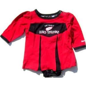   Baby Infant Detroit Red Wings Girl Cheer Dress