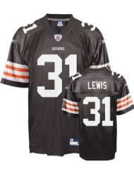 Jamal Lewis Jersey Reebok Brown Replica #31 Cleveland Browns Jersey