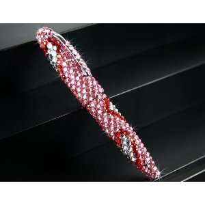   Heart Style Bright Rhinestone Crystal Rollerball Pen