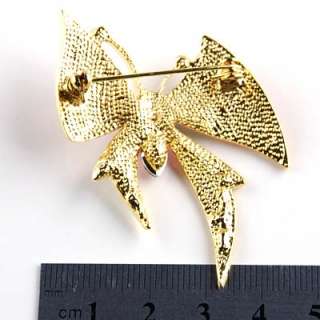STUNNING butterfly Brooch Pin Swarovski Crystals 167  