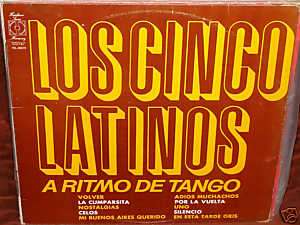 Los Cinco Latinos A Ritmo De Tango Lp NM  