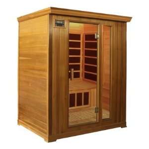  3 Person Cedar Infrared Sauna with Eight Carbon Heaters 