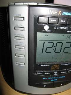 Timex T600B CD AM FM Alarm Clock Nature Sound Machine FedxGnd  