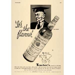 1937 Ad Teacher Highland Cream Blend Scotch Whiskey Schieffelin 