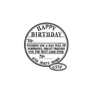   Catslife Press HAPPY BIRTHDAY SEAL Rubber Stamp: Arts, Crafts & Sewing