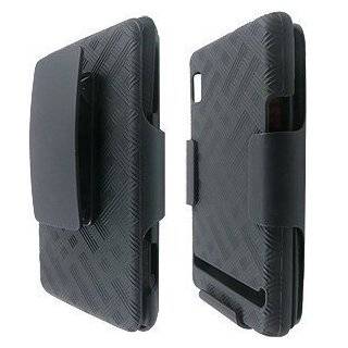 Superior Rubberized Hard Shell Case w/ Holster for Motorola DROID 2 