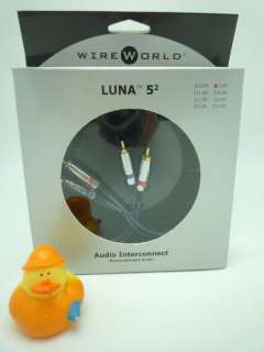 Wire World Luna 5.2 Audio Interconnect cables 3 meter  
