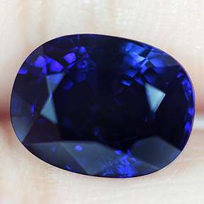 07ct UNHEATED OVAL NATURAL HI END TOP BLUE SAPPHIRE  