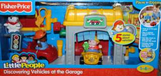 Little People Discovering Vehicles at the Garage Free DVD Included NIB 