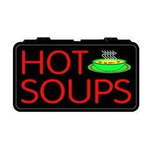  Hot Soups Backlit Lighted Imitation Neon Sign