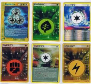 Pokemon ENERGY Card lot Mint ALL HOLO Pictured EL6  
