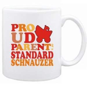   : New  Proud Parent Of Standard Schnauzer  Mug Dog: Home & Kitchen