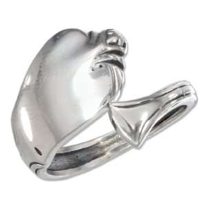  Sterling Silver Cobra Spoon Ring (size 08) Jewelry
