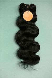 16 Indian Remy Human Hair Weft Weaving Body Wave 1B# 3.5 OZ Grade A+ 