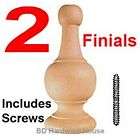 more options 2 4 1 4 wood finials curtain rod ends wood post caps $ 24 