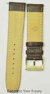 22 mm BROWN CALF LEATHER PADDED WATCH BAND / STRAP NEW  