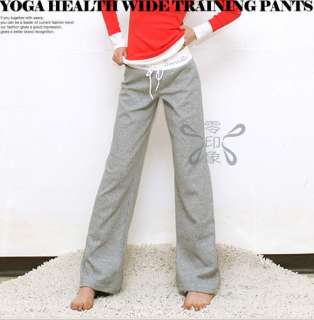 Women Ladies Yoga Sport Belly Dance Drawstring Pants Cotton Lie 