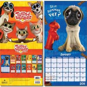  (12x12) Twisted Whiskers 16 Month Wall Calendar 2011