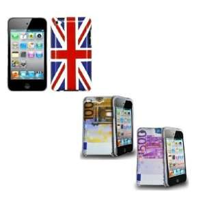   union jack design hard case cover for Apple ipod TOUCH 4 Electronics