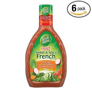Wish Bone Light Sweet & Spicy French Dressing, 16 Ounce Plastic 