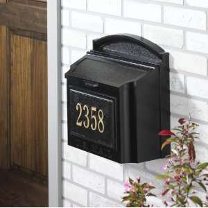   Black Wall Mount Mailbox   Whitehall Wall Mailbox: Home Improvement