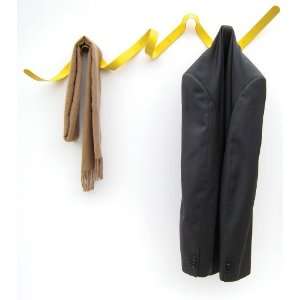  Headsprung Ribbon Coat Rack / Coat Hook Yellow: Kitchen 
