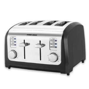  B&D 4 Slice Toaster Black/Chro