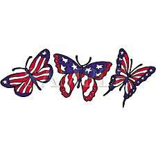  American Flag Butterflies Womens T Shirt Dress: Clothing