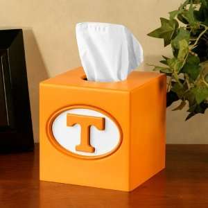   Tennessee Orange Wooden Team Logo Tissue Box Cover